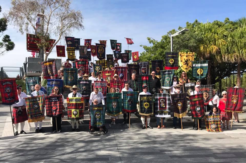 Banners on the steps 2019