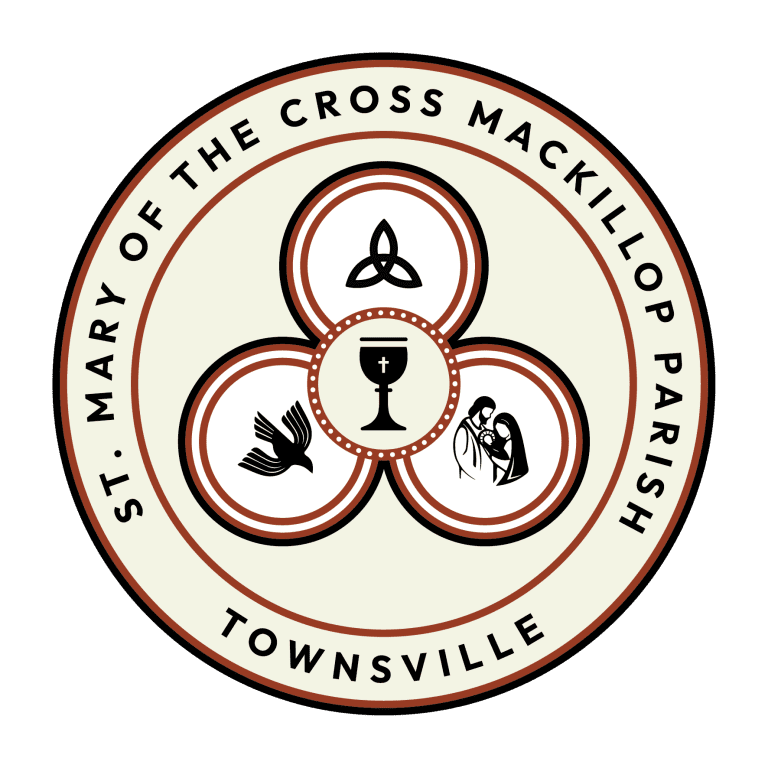 Parish of St Mary of the Cross MacKillop Logo 300dpi Colour 1 768x768